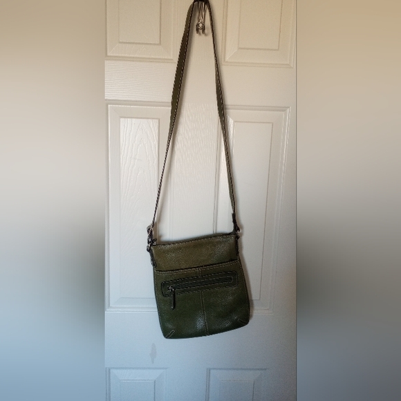 Fossil Olive Green Leather Crossbody Bag - Picture 8 of 13